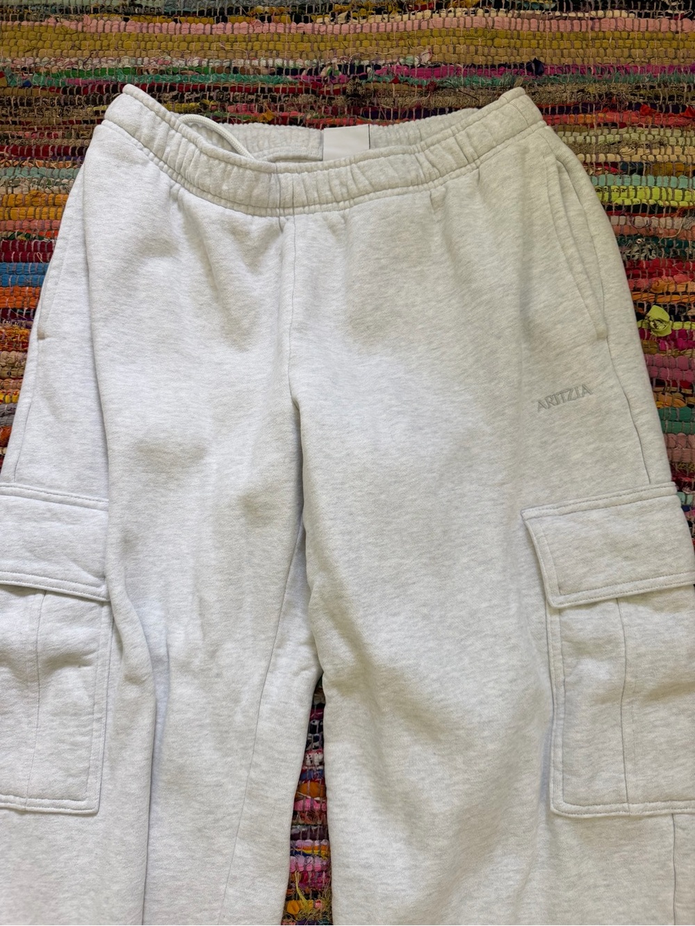 Aritzia Light Heather Gray Cargo Sweatpants